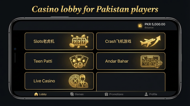 Lobby view of 99Pak.version.slots low budget for Pakistan users